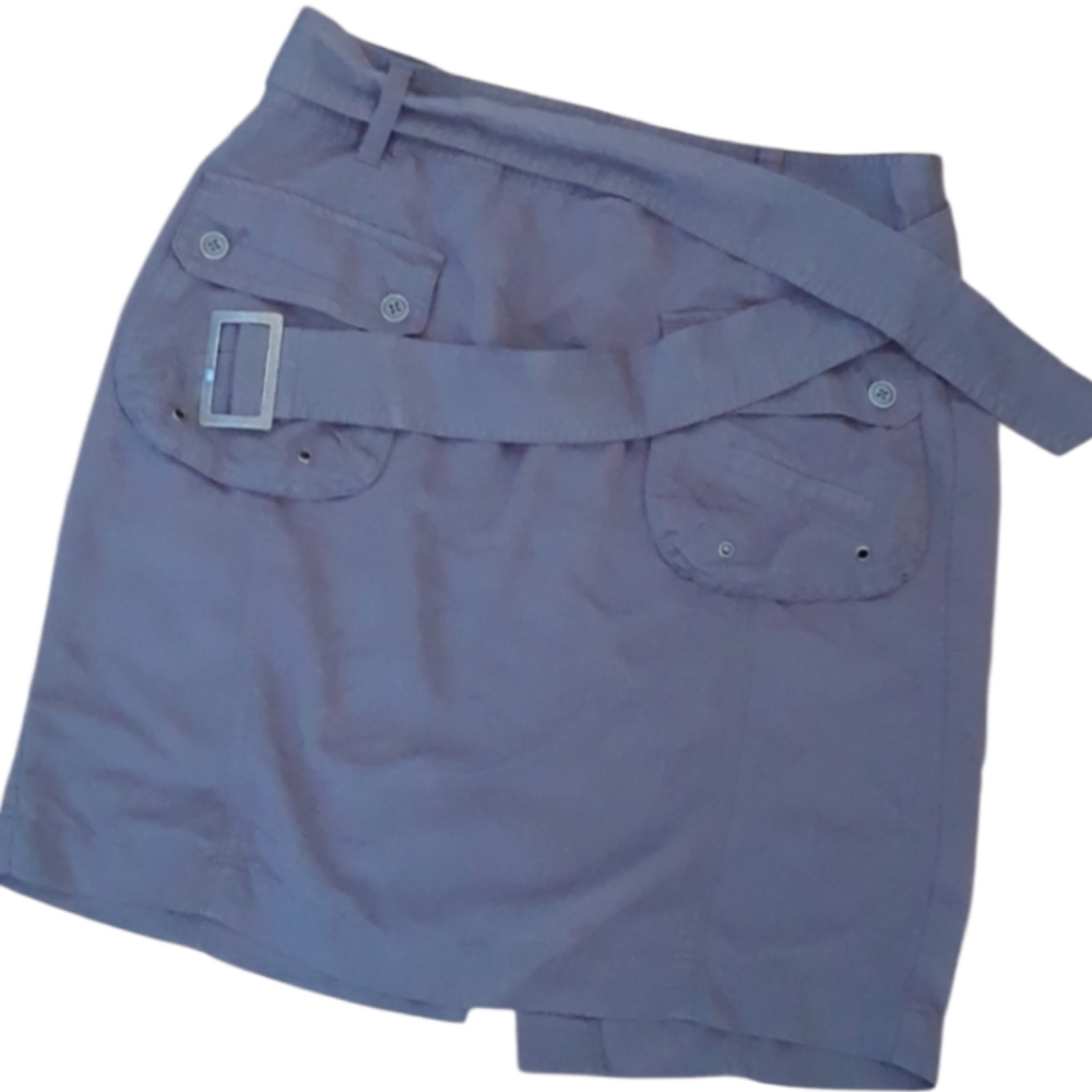 Size small Calvin Klein army green skirt an belt set